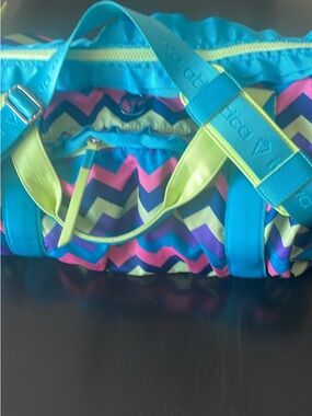Ivivva Chevron Duffel Bag in Teal, Lime, Pink, Purple, Navy